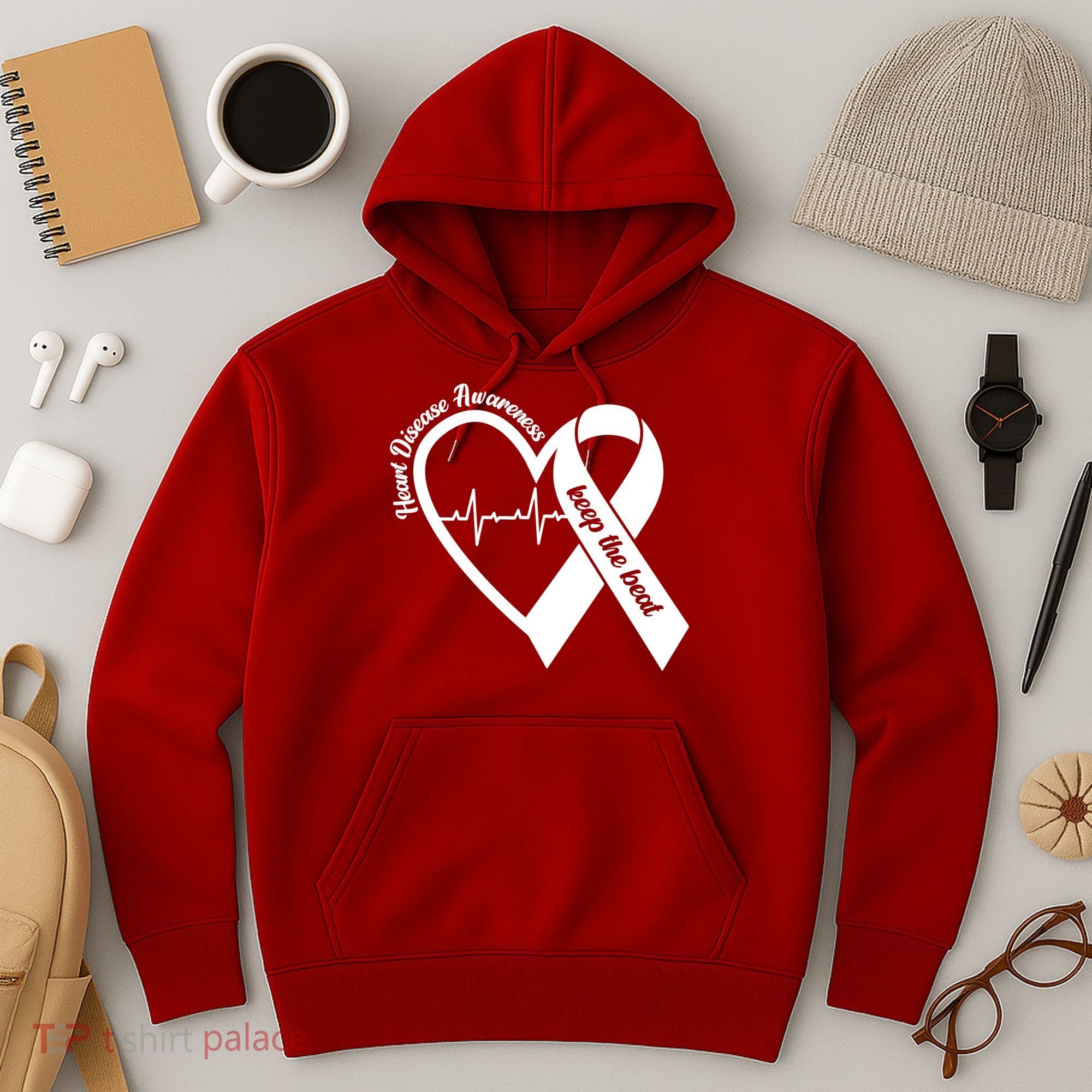 Heart Disease Awareness Keep The Beat Hoodie
