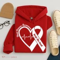 Heart Disease Awareness Keep The Beat Hoodie thumb 4