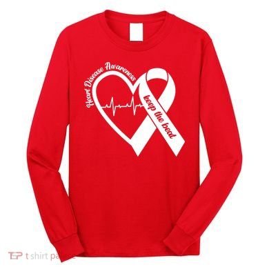 Heart Disease Awareness Keep The Beat Long Sleeve Shirt