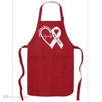 Heart Disease Awareness Keep The Beat Apron thumb 0