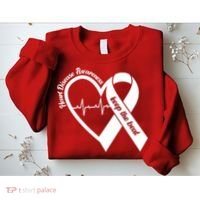 Heart Disease Awareness Keep The Beat Sweatshirt thumb 2