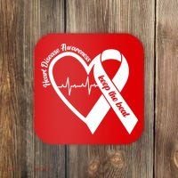 Heart Disease Awareness Keep The Beat Coaster thumb 0