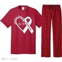 Heart Disease Awareness Keep The Beat Pajama Set thumb 0