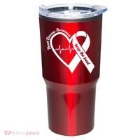 Heart Disease Awareness Keep The Beat Tumbler thumb 0