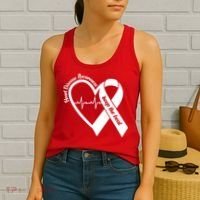 Heart Disease Awareness Keep The Beat Women's Tank Top thumb 2