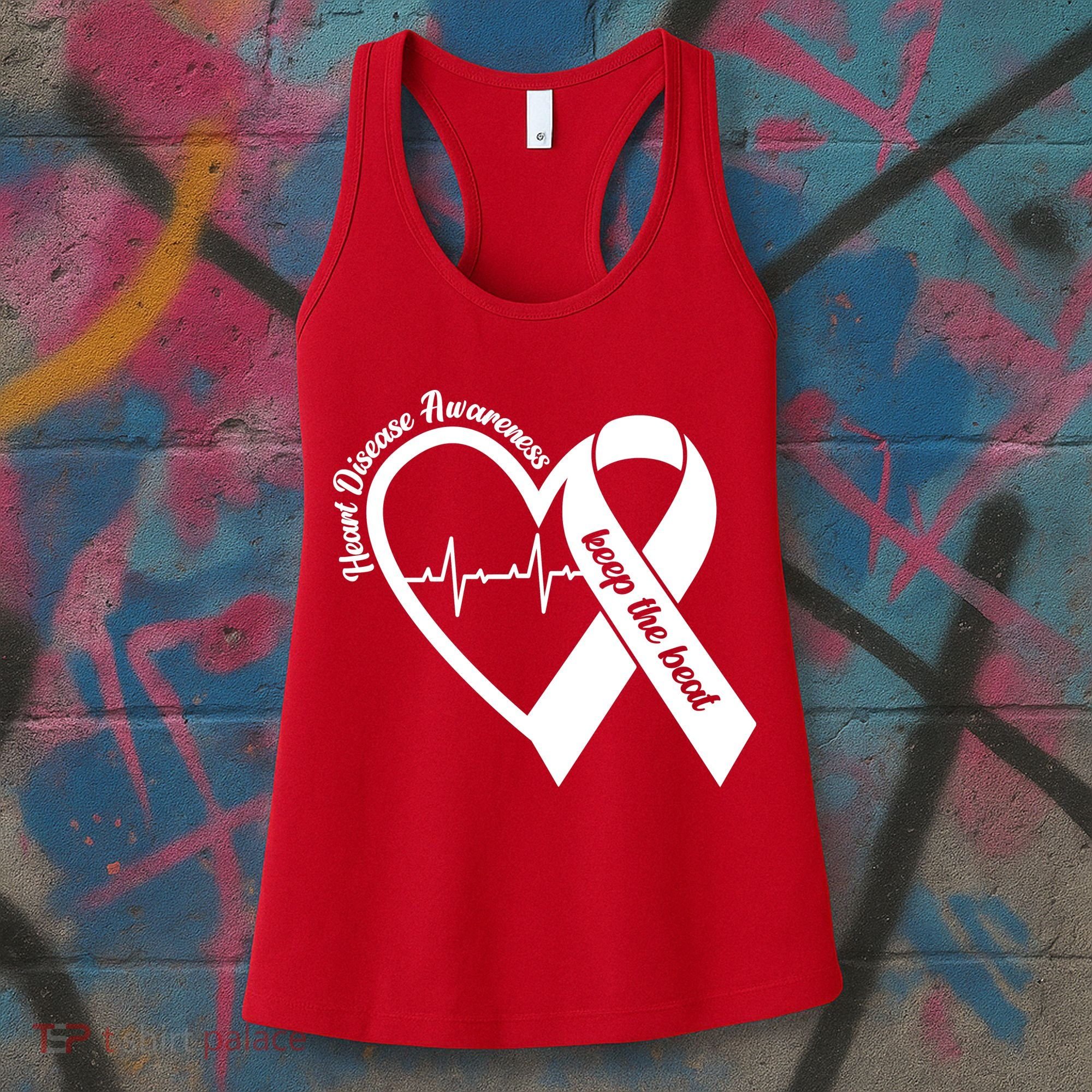 Heart Disease Awareness Keep The Beat Women's Tank Top