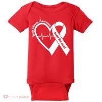 Heart Disease Awareness Keep The Beat Baby Bodysuit thumb 0