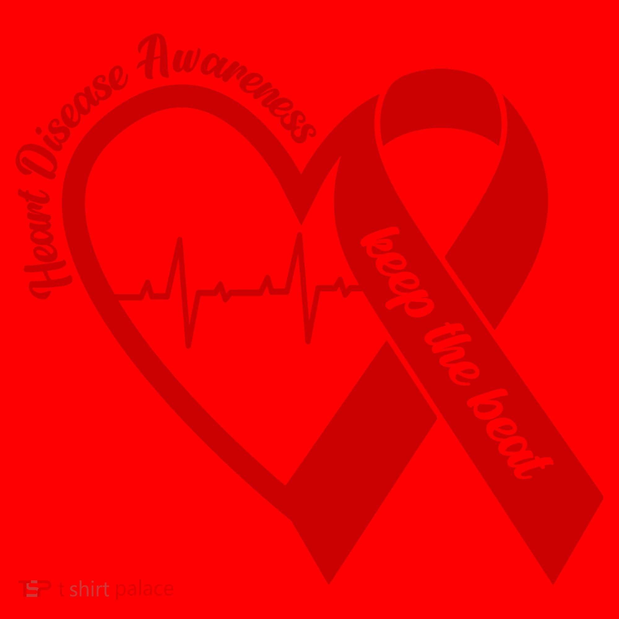 Heart Disease Awareness Keep The Beat Santa Hat