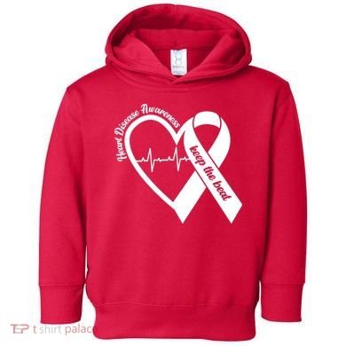 Heart Disease Awareness Keep The Beat Toddler Hoodie