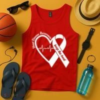 Heart Disease Awareness Keep The Beat Tank Top thumb 4