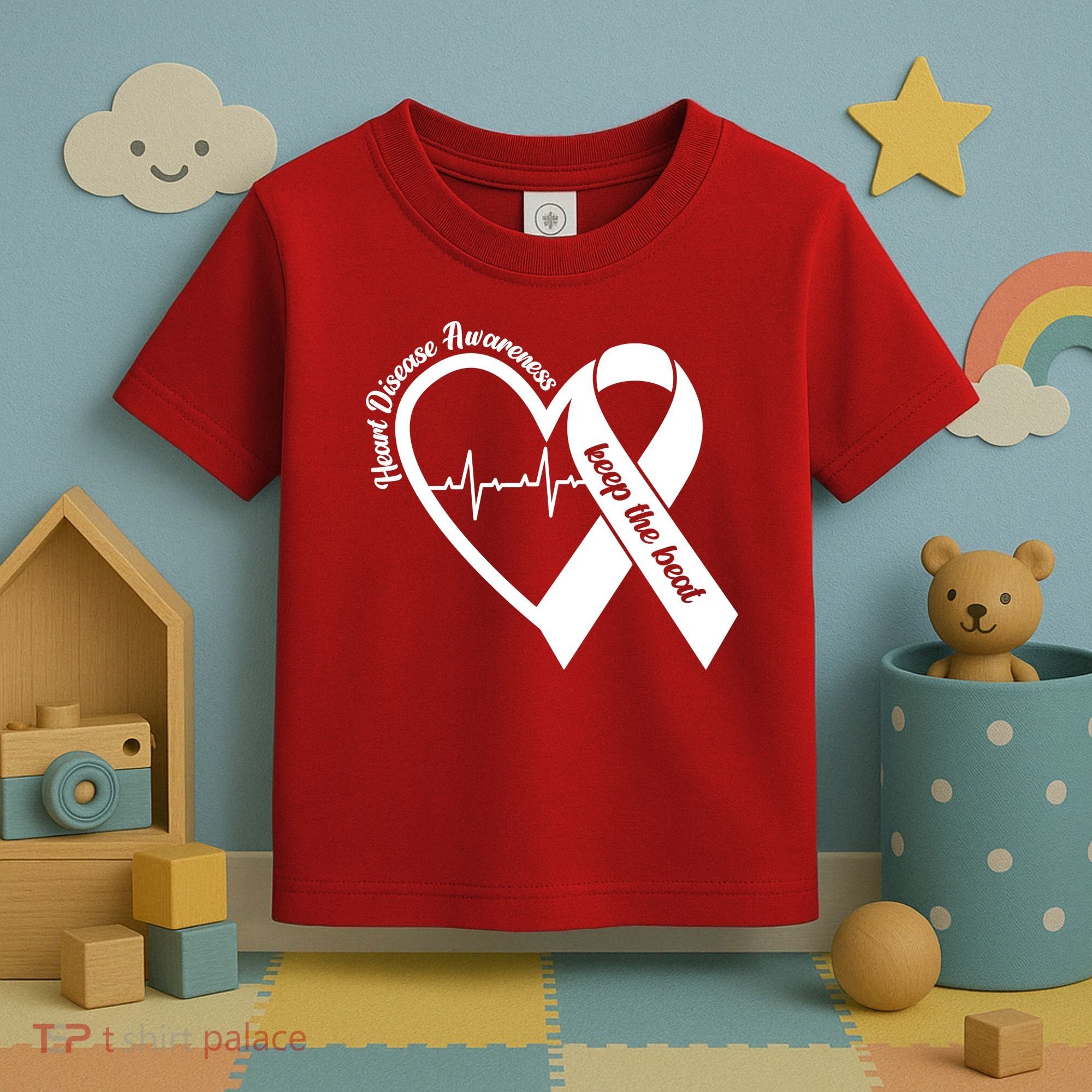 Heart Disease Awareness Keep The Beat Toddler T-Shirt