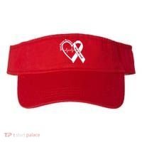 Heart Disease Awareness Keep The Beat Visor thumb 0