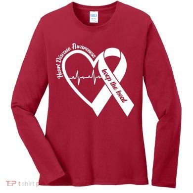 Heart Disease Awareness Keep The Beat Women's Long Sleeve Shirt