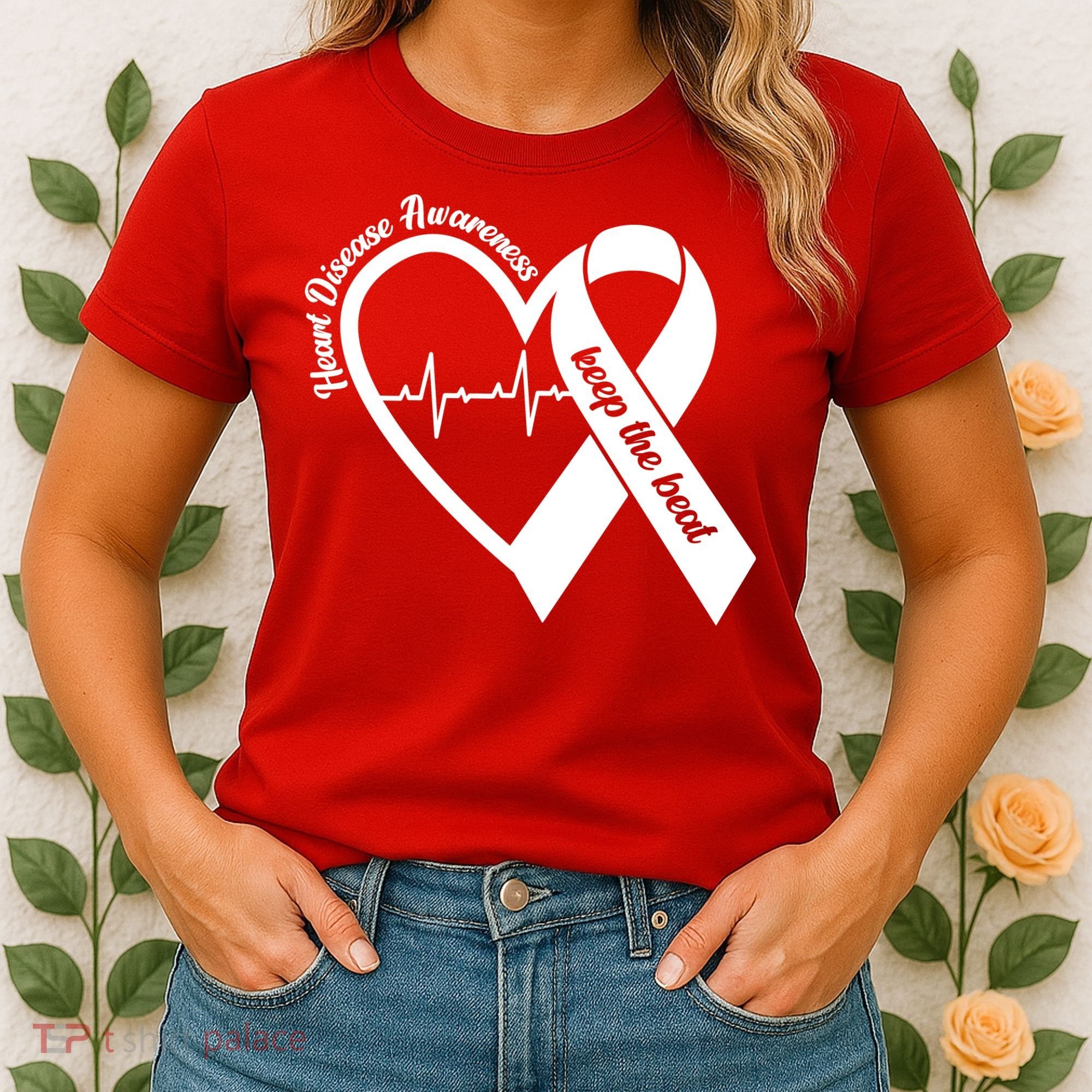 Heart Disease Awareness Keep The Beat Women's T-Shirt