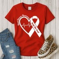 Heart Disease Awareness Keep The Beat Women's T-Shirt thumb 3
