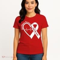 Heart Disease Awareness Keep The Beat Women's T-Shirt thumb 4
