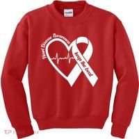 Heart Disease Awareness Keep The Beat Kids Sweatshirt thumb 0