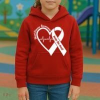 Heart Disease Awareness Keep The Beat Kids Hoodie thumb 3
