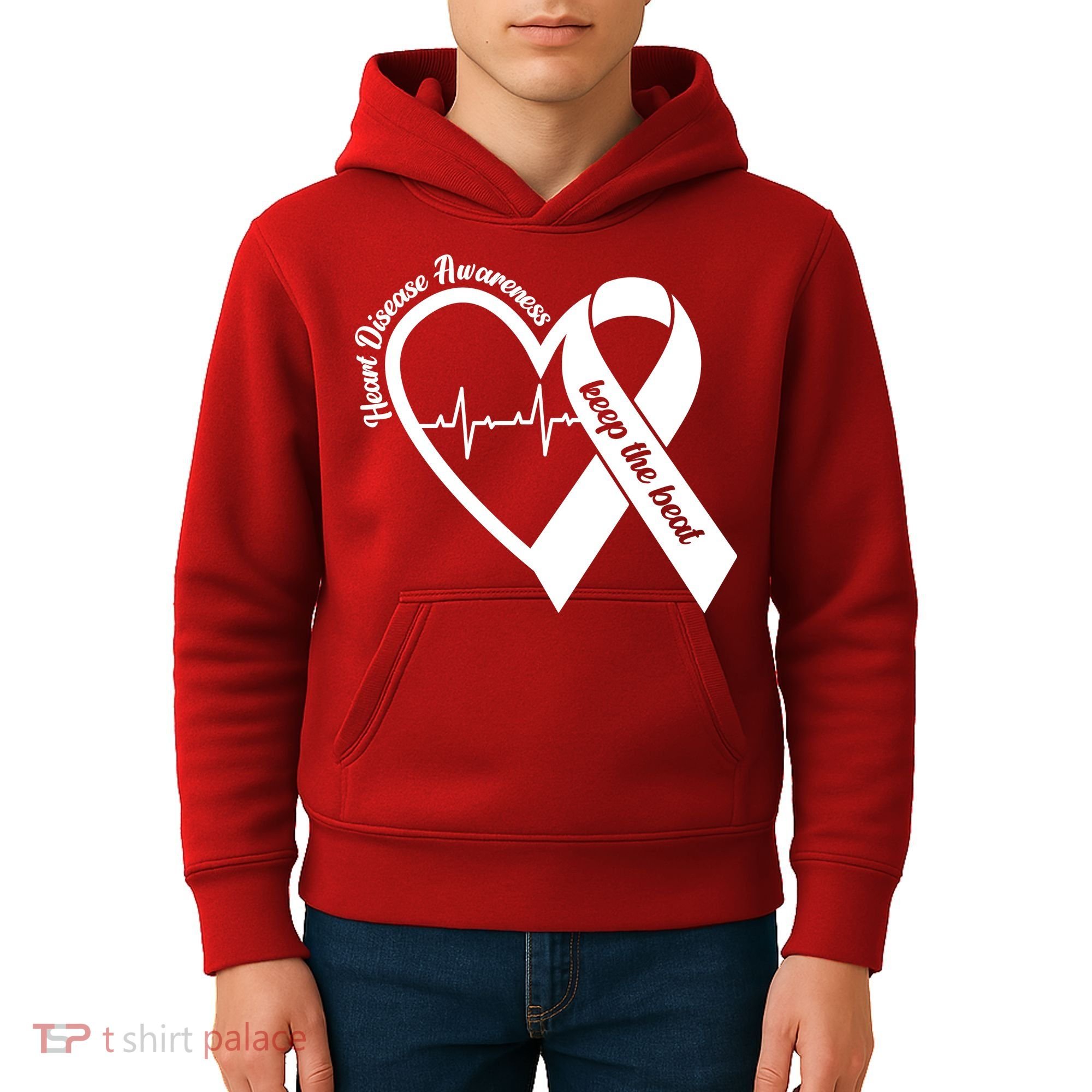 Heart Disease Awareness Keep The Beat Kids Hoodie