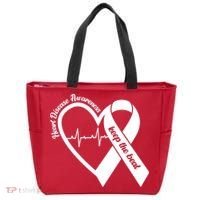 Heart Disease Awareness Keep The Beat Tote Bag thumb 0