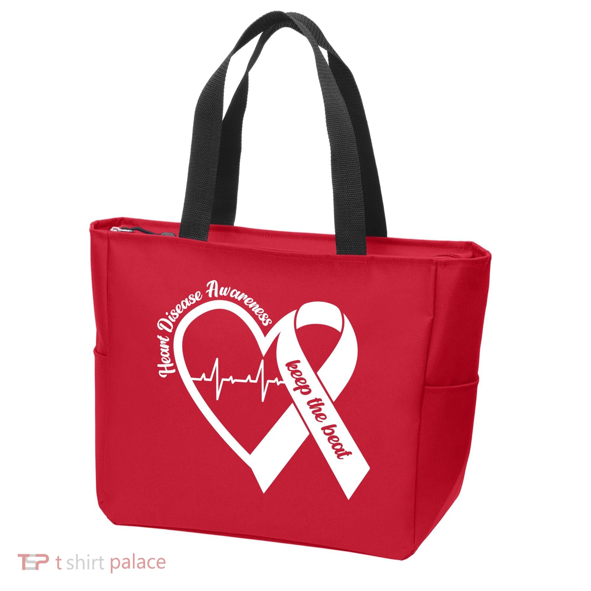 Heart Disease Awareness Keep The Beat Tote Bag