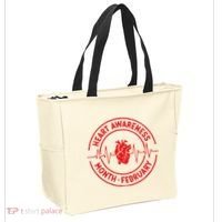 Heart Disease Awareness Month February Squad Chd Awareness Tote Bag thumb 2