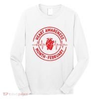 Heart Disease Awareness Month February Squad Chd Awareness Long Sleeve Shirt thumb 0