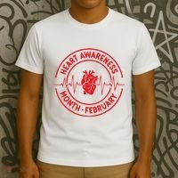 Heart Disease Awareness Month February Squad Chd Awareness T-Shirt thumb 3
