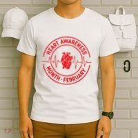 Heart Disease Awareness Month February Squad Chd Awareness T-Shirt thumb 6
