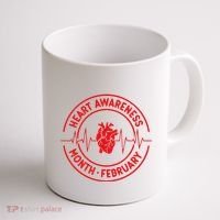 Heart Disease Awareness Month February Squad Chd Awareness Coffee Mug thumb 1