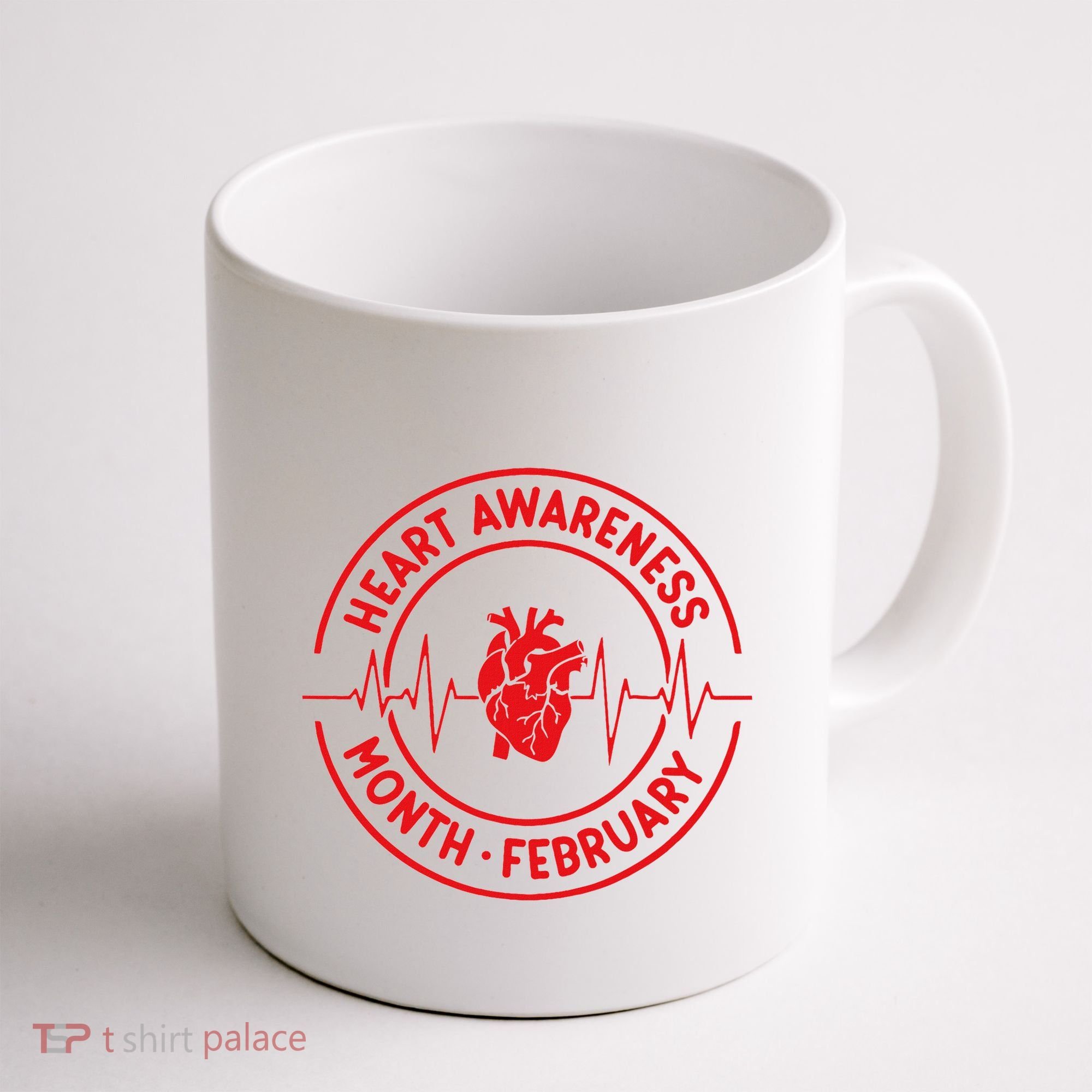 Heart Disease Awareness Month February Squad Chd Awareness Coffee Mug