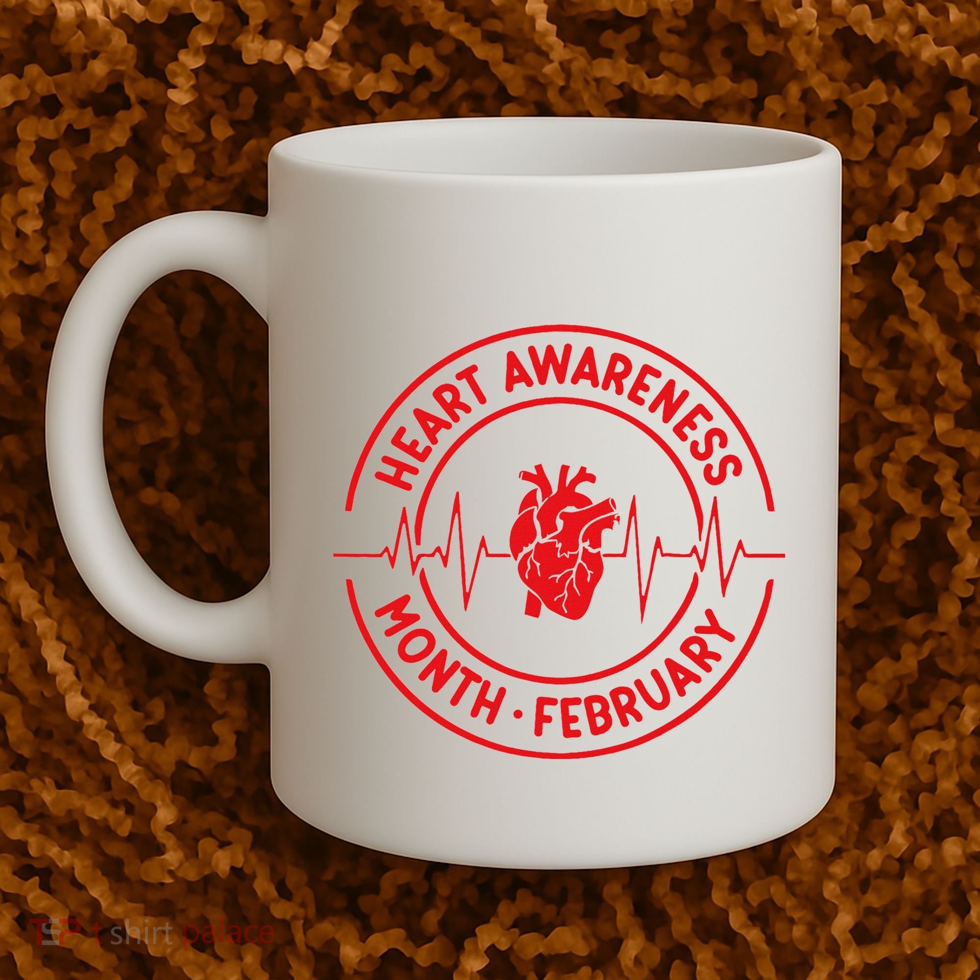 Heart Disease Awareness Month February Squad Chd Awareness Coffee Mug