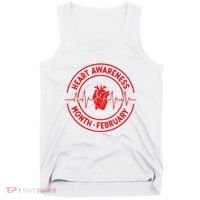 Heart Disease Awareness Month February Squad Chd Awareness Tank Top thumb 0