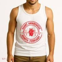 Heart Disease Awareness Month February Squad Chd Awareness Tank Top thumb 3
