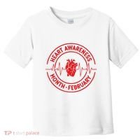Heart Disease Awareness Month February Squad Chd Awareness Toddler T-Shirt thumb 0