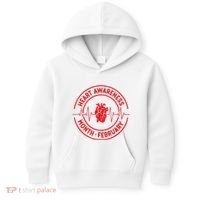 Heart Disease Awareness Month February Squad Chd Awareness Kids Hoodie thumb 0