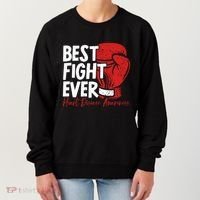Heart Disease Awareness Month Heartbeat Gift Women's Sweatshirt thumb 0