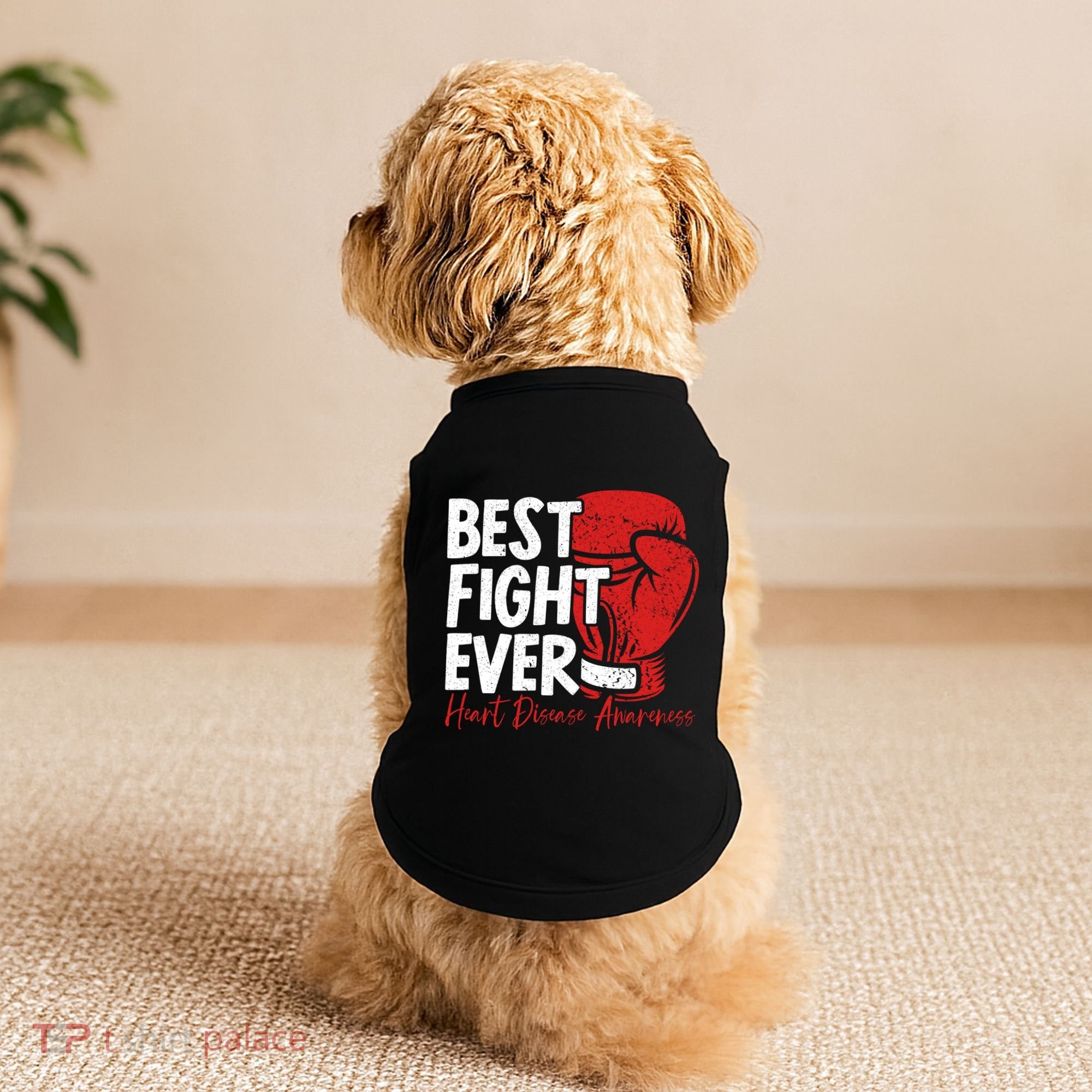 Heart Disease Awareness Month Heartbeat Gift Doggie Tank