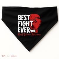 Heart Disease Awareness Month Heartbeat Gift USA-Made Doggie Bandana thumb 0