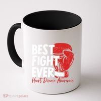 Heart Disease Awareness Month Heartbeat Gift Coffee Mug thumb 0