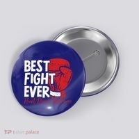 Heart Disease Awareness Month Heartbeat Gift Button thumb 0
