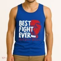 Heart Disease Awareness Month Heartbeat Gift Tank Top thumb 3