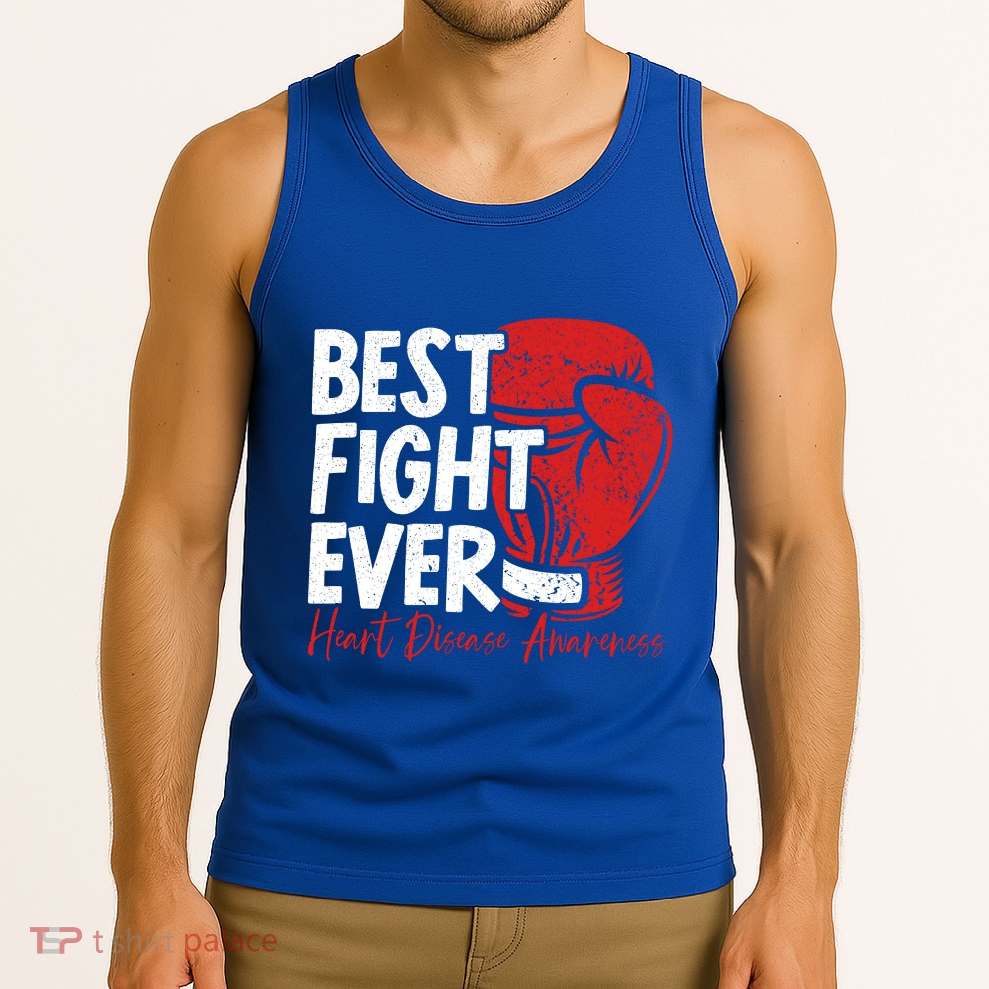 Heart Disease Awareness Month Heartbeat Gift Tank Top