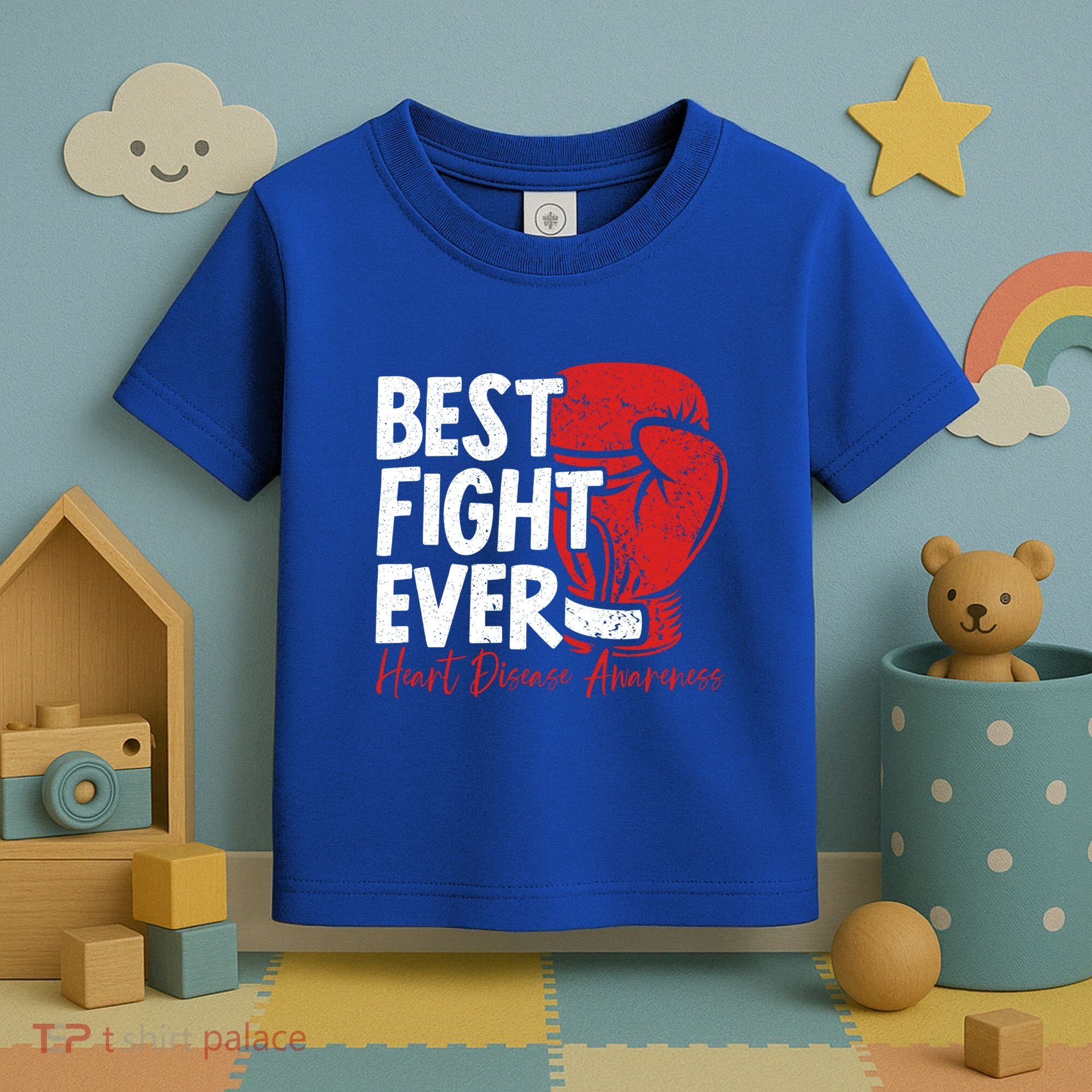 Heart Disease Awareness Month Heartbeat Gift Toddler T-Shirt