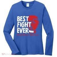 Heart Disease Awareness Month Heartbeat Gift Women's Long Sleeve Shirt thumb 0