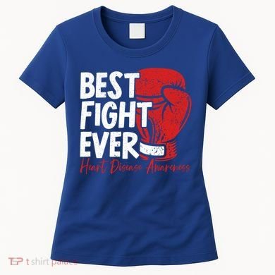 Heart Disease Awareness Month Heartbeat Gift Women's T-Shirt