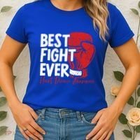 Heart Disease Awareness Month Heartbeat Gift Women's T-Shirt thumb 2