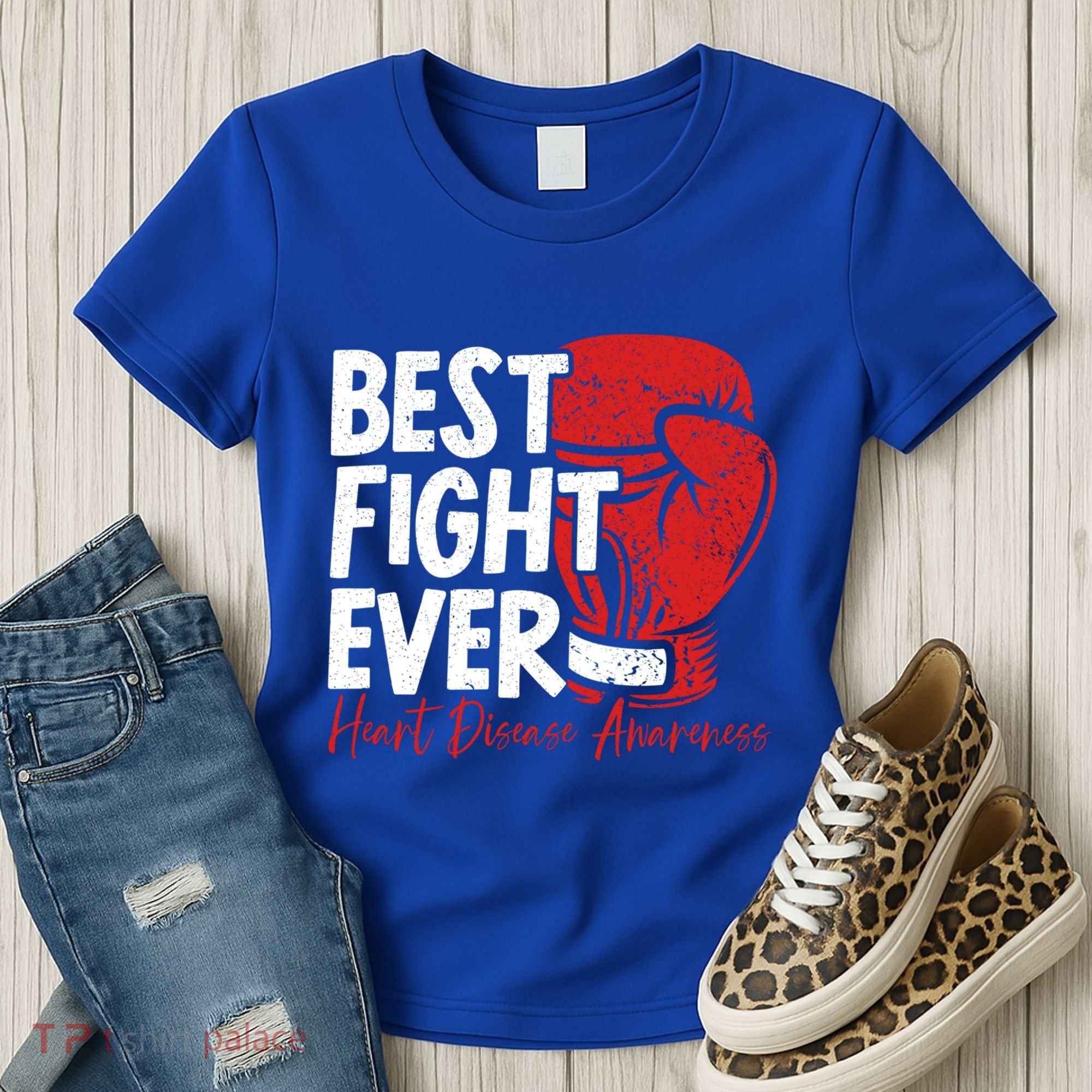 Heart Disease Awareness Month Heartbeat Gift Women's T-Shirt