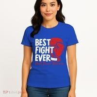 Heart Disease Awareness Month Heartbeat Gift Women's T-Shirt thumb 4