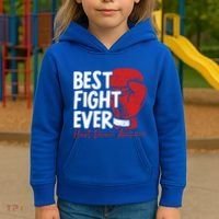 Heart Disease Awareness Month Heartbeat Gift Kids Hoodie thumb 3